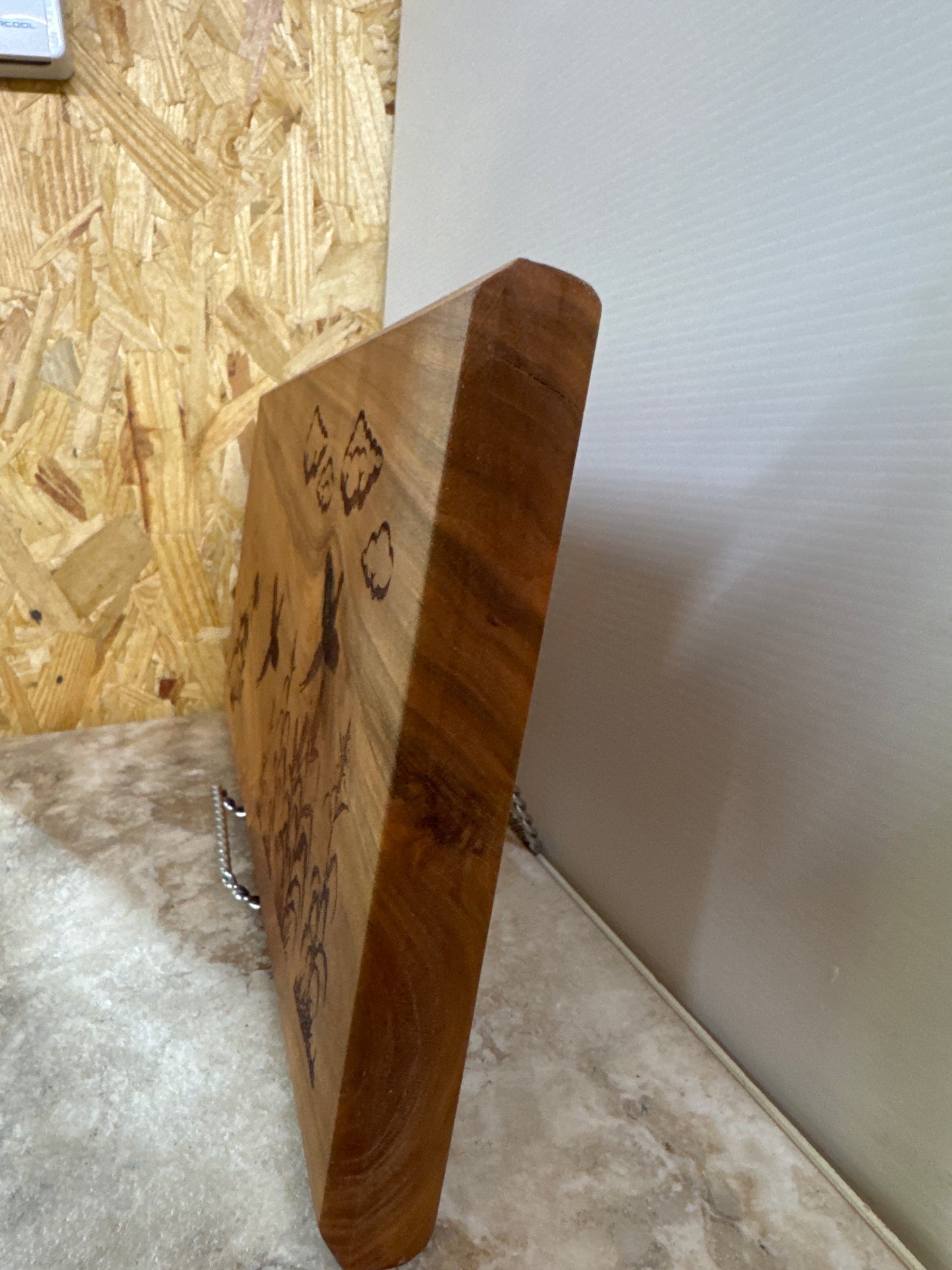 Engraved Cherry Charcuterie Board