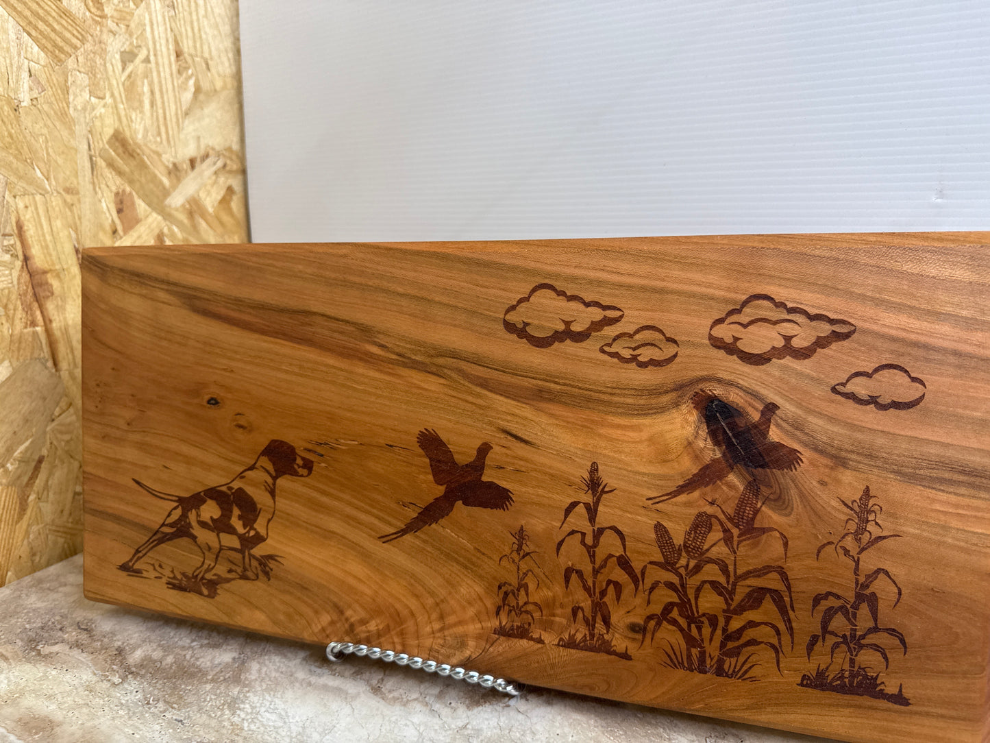 Engraved Cherry Charcuterie Board