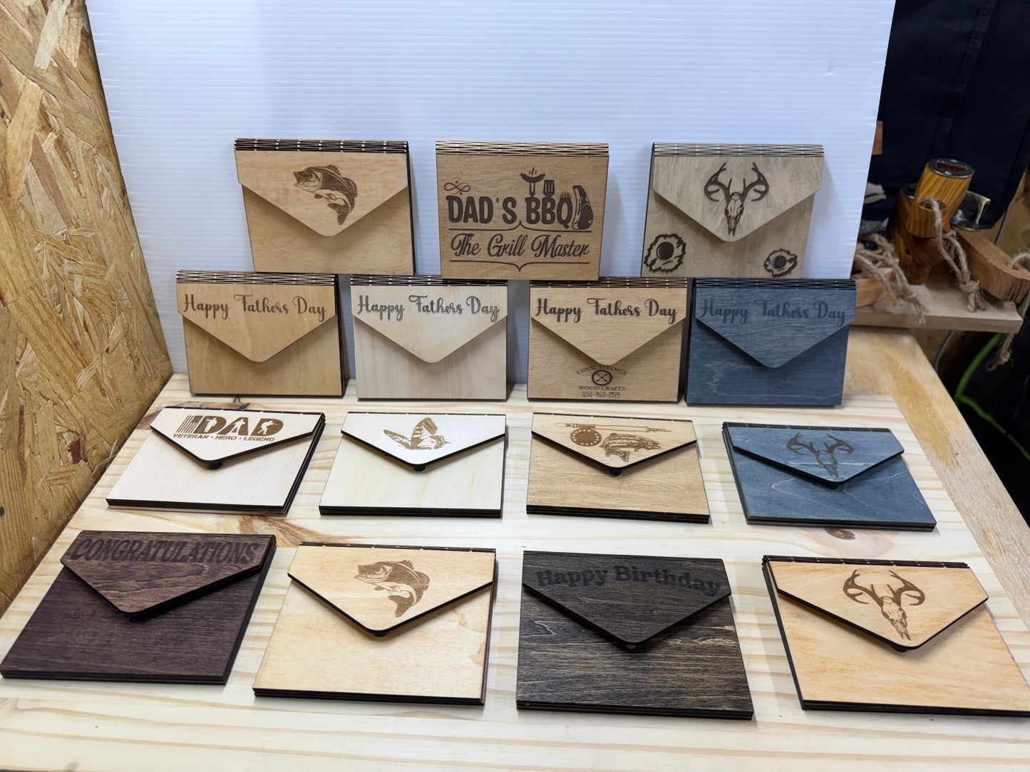 Rustic Gift Card Holders