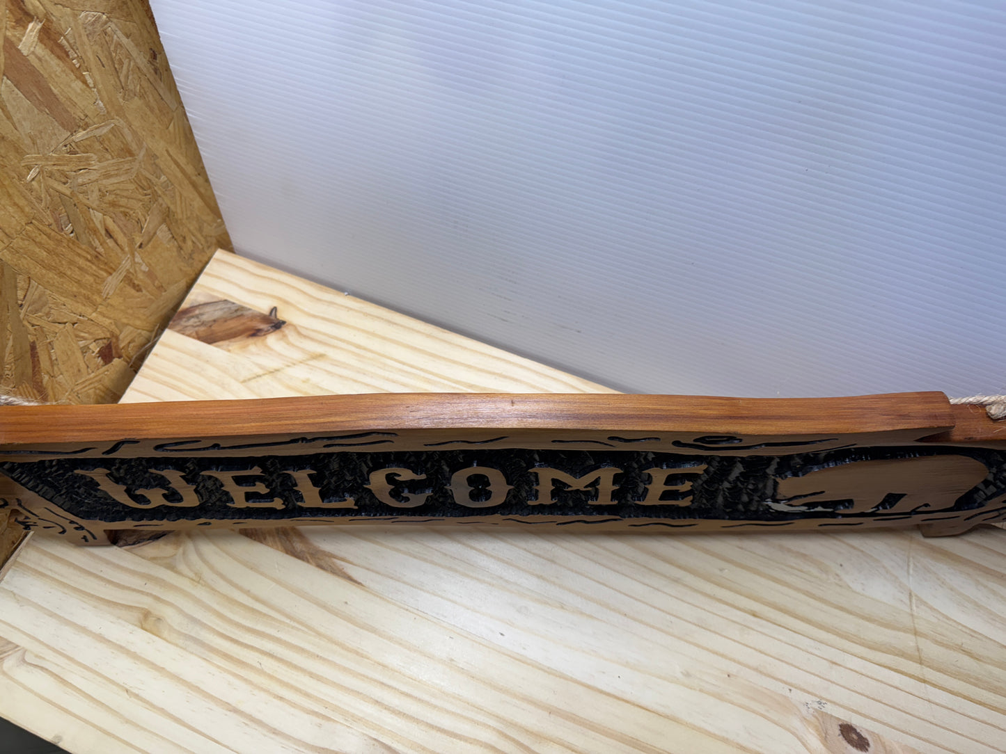 Cedar Welcome sign