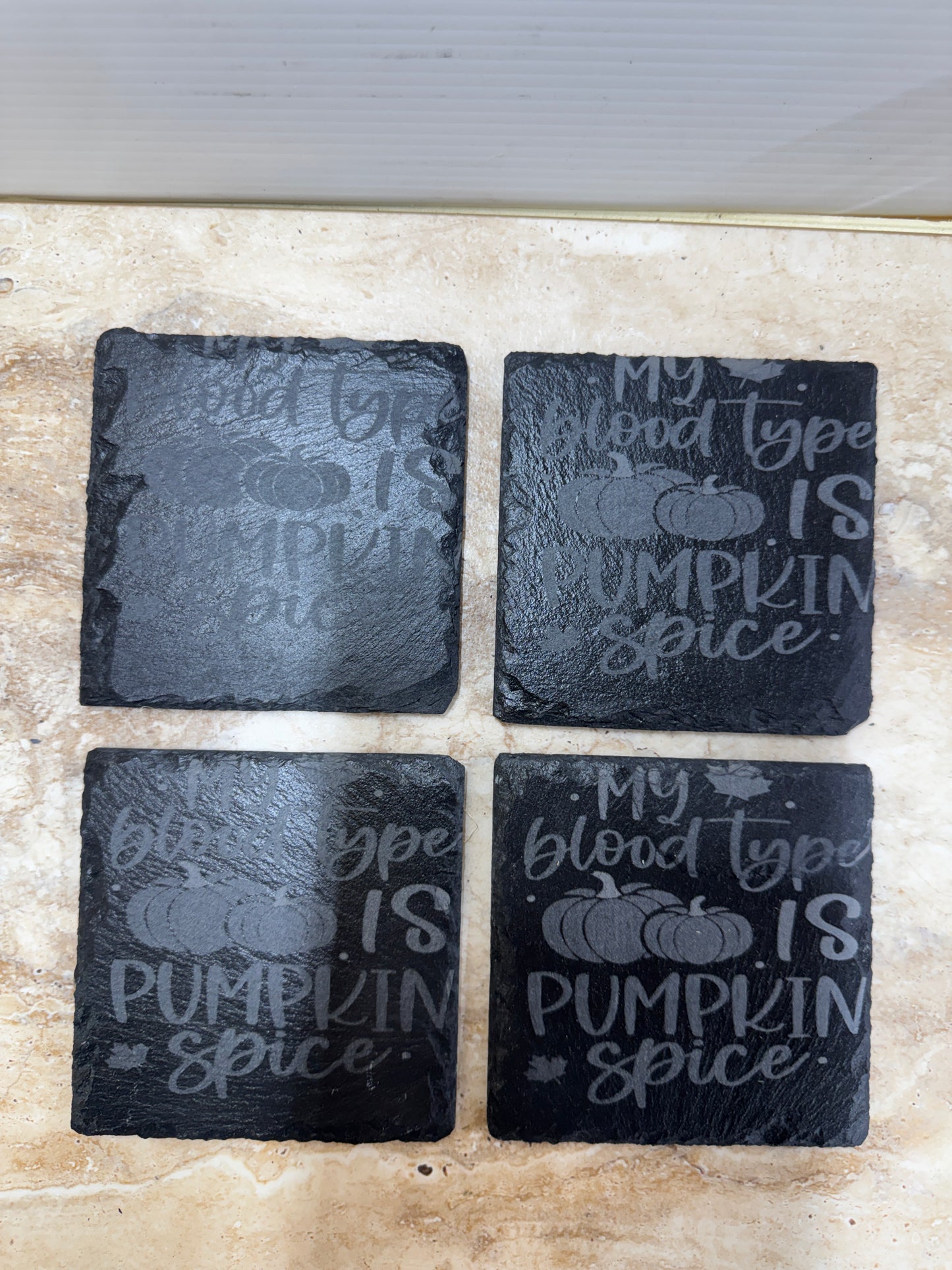 Slate Coaster Set