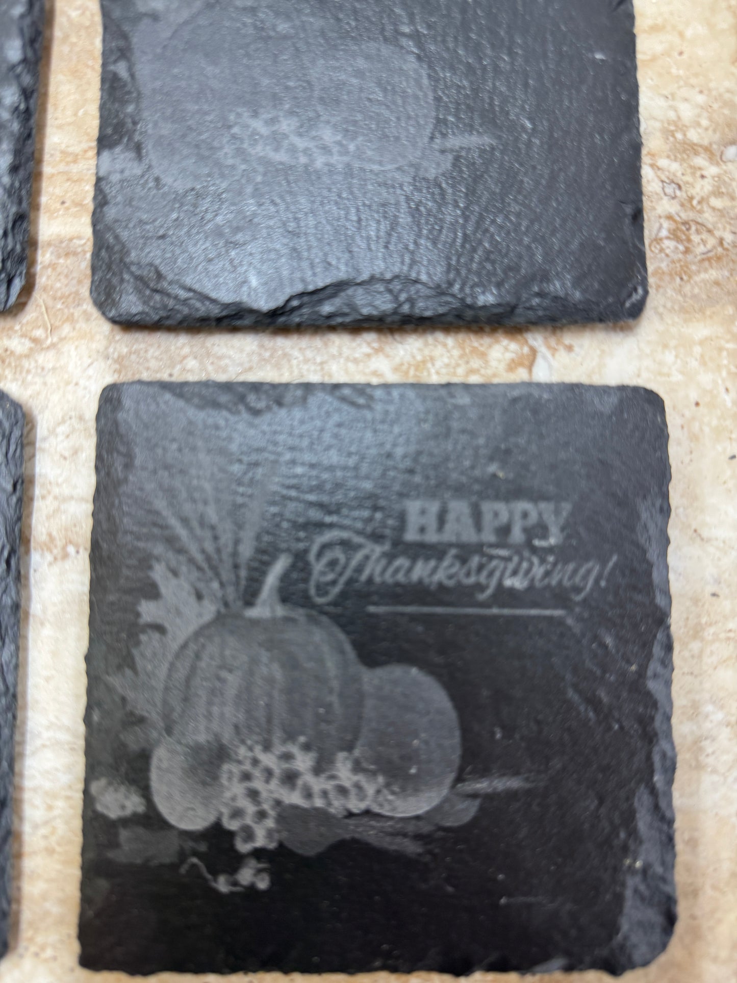 Slate Coaster Set