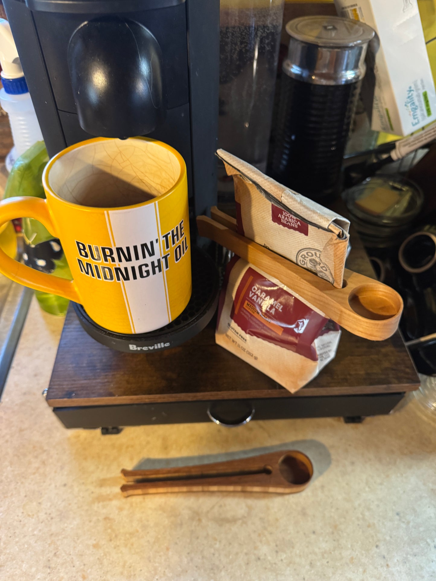 White Oak Coffee Scoop