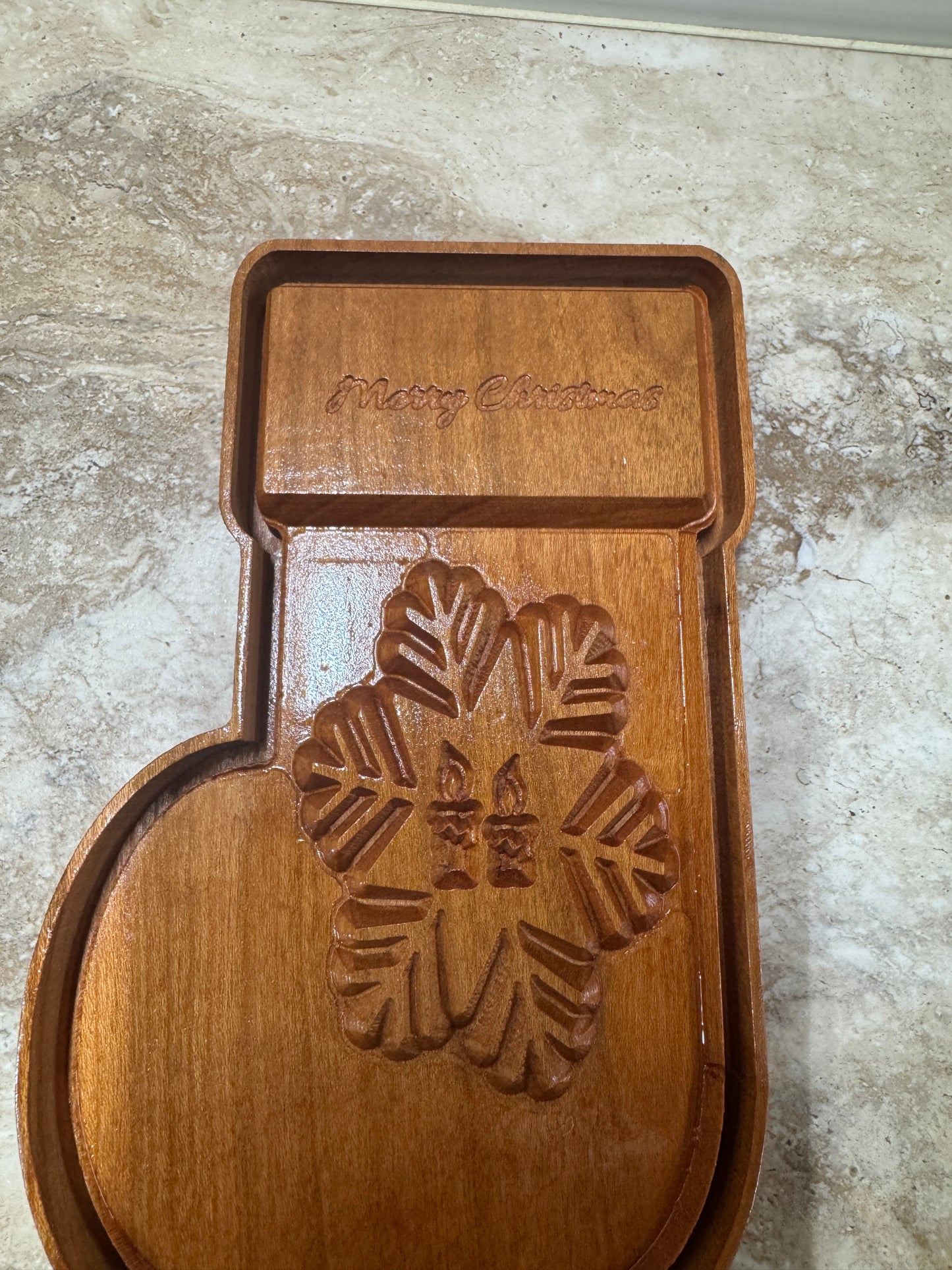Wooden Christmas Stocking