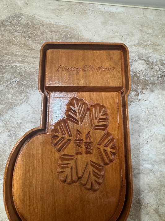 Wooden Christmas Stocking