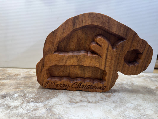 Wooden Santa Hat Tray