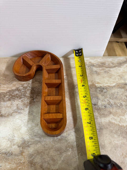 Wooden Candy Cane Tray