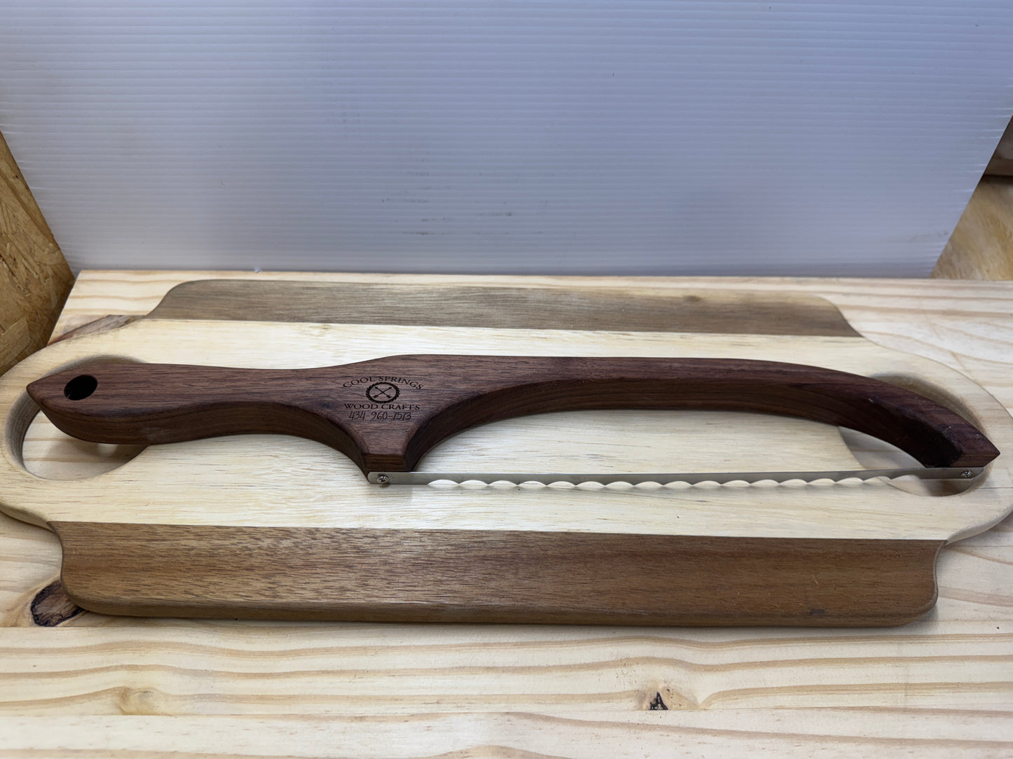 Walnut Bread Knife