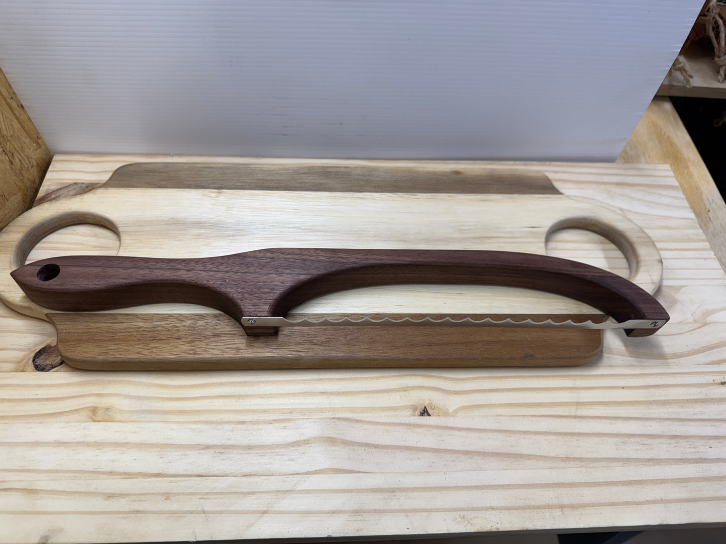 Walnut Bread Knife