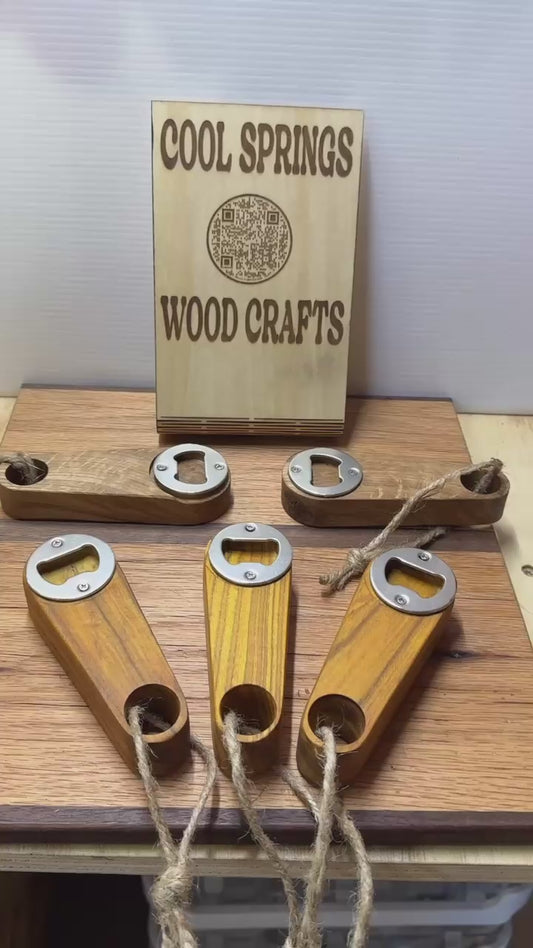 Hard Wood Bottle Opener